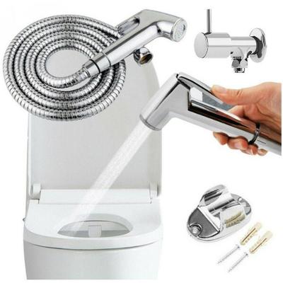 Ducha Higiênica sem Registro Modelo sem Registro com Gatilho Abs Cromado 1-4 de Volta Prata OEM