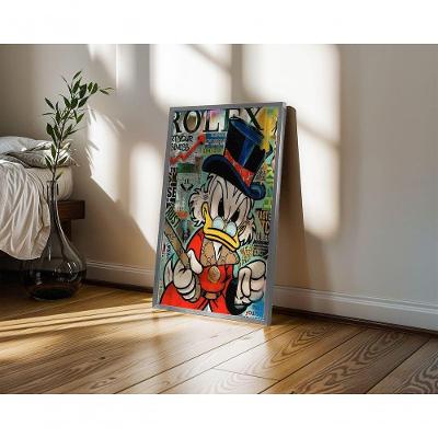 Quadro Decorativo Fortuna a Vista Retangular 50X70 Moldura Preta