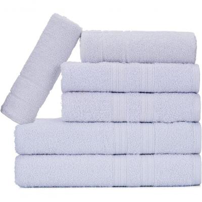 Jogo de Toalhas Itália Soft 6 Peças 100% Algodão 430g-m² Macio Absorvente Branco