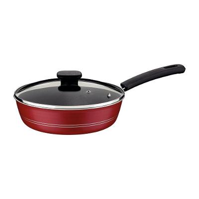 Frigideira Funda Sicília Excellent Antiaderente em Alumínio 24CM 2,5L Vermelho