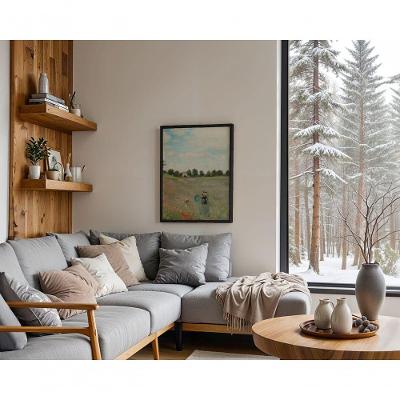 Quadro Decorativo Ecos da Infância Retangular 70x50CM Branco
