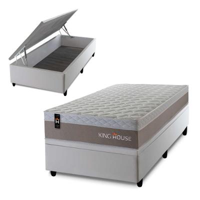 Cama Box Baú Sheffield 96x203 C/ Molas Ensacadas King House