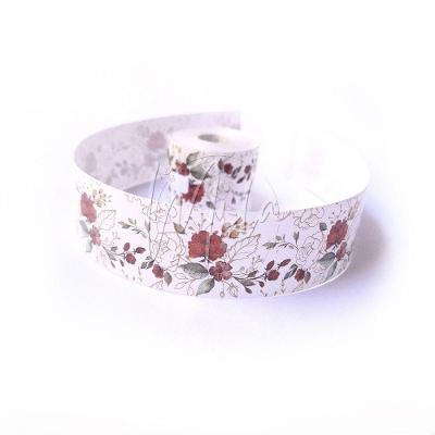 Fita Decorada para Laço Cor Barcelona em Polietileno 32MM X 10 METROS Rolo Pequeno OEM