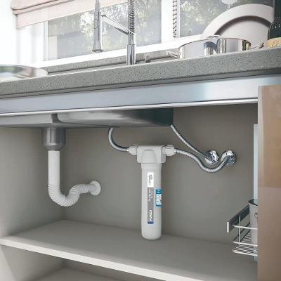 Filtro Purificador para Instalar Embaixo da Pia Rosca 1-2 com 3 Etapas de Filtragem e Cloro Livre