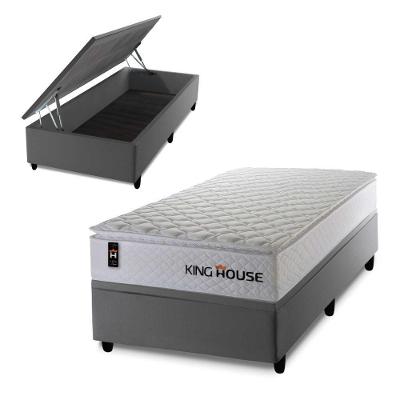 Cama Box Baú New Moon 96x203 C/ Molas Ensacadas King House