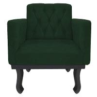 Kit Diva Recamier Azura 160Cm Lado Esquerdo E 02 Poltronas Classic Suede - Doce Sonho Móveis Verde - 5
