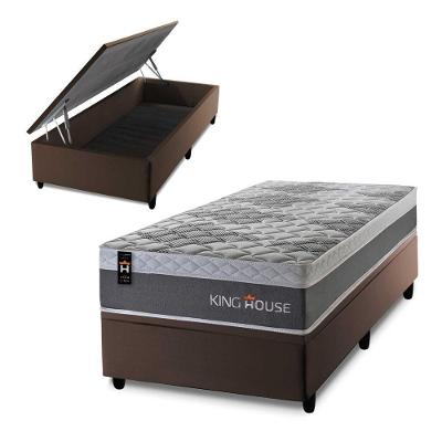 Cama Box Baú Sheffield 96x203 C/ Molas Ensacadas King House