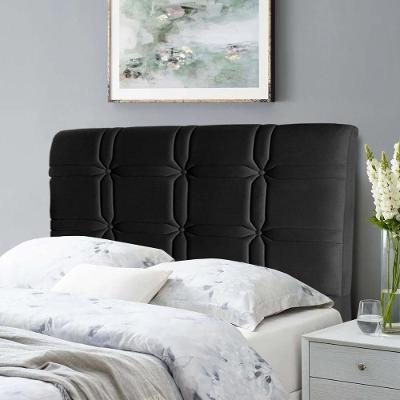 Cabeceira Polo Cama Box Solteiro 98cm Suede Velut Preto - King House