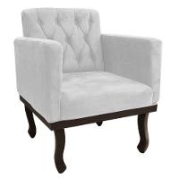 Kit Diva Recamier Diana 140Cm Lado Esquerdo E 01 Poltrona Classic Suede - Amarena Móveis Branco - 2