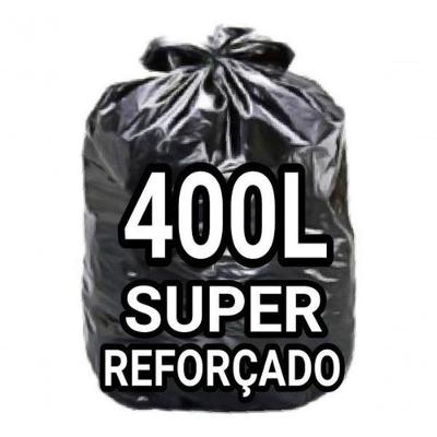 Sacos de Lixo 400 Litros Super Reforçado 100 Unidades Preto Higipack