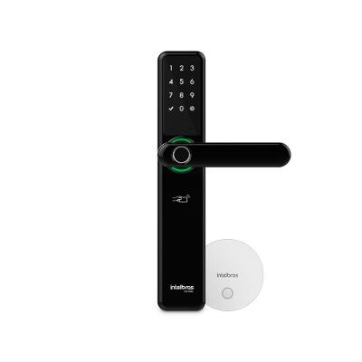Fechadura Inteligente IFR 7000+ Smart de Embutir com Maçaneta Acionamento por Chave Senha Biometria