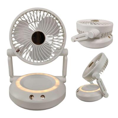 Ventilador de Mesa Dobrável Retrátil 3W 16cm 3 Velocidades Branco BSL3813 com LED Noturno USB Bivolt