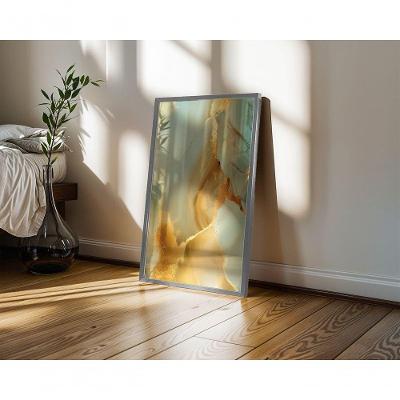 Quadro Decorativo Gold 12 Retangular 50x70CM Amadeirado para Parede
