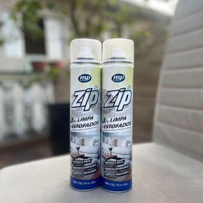 Espuma para Limpeza de Estofados Zip Clean Kit 2 Sprays 300ml 251g Cada para Uso Doméstico
