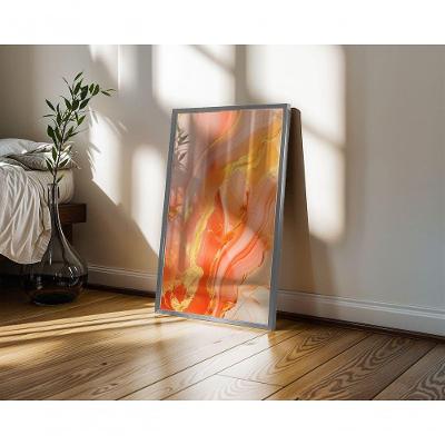 Quadro Decorativo Gold 02 Retangular 50x70 com Moldura Caixa Preto