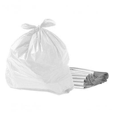 Saco para Lixo Branco Leitoso 60L 60X70X0,06 com 100 Unidades para Uso Doméstico e Comercial
