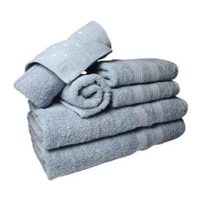 Jogo de Toalhas Itália Soft 6 Peças 100% Algodão 430g-m² Alta Absorção Azul