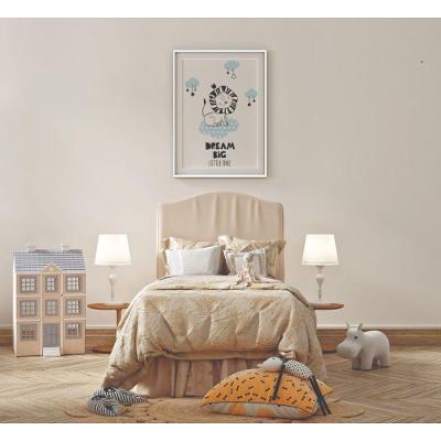 Quadro Infantil Jubinha Real Retangular 20 X 30 Moldura Madeira Amadeirado para Decoração