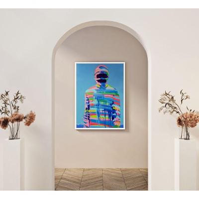Quadro Decorativo Ecos de Identidade Retangular 50X70 para Parede Branco