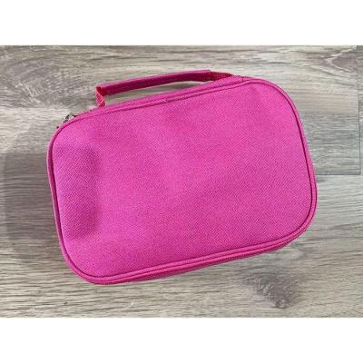 Estojo Escolar OEM Box Juvenil Martelasse 2 Compartimentos Organizador Grande 1 Unidade Rosa