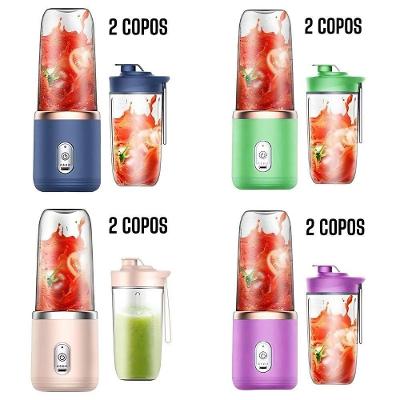 Espremedor Portátil OEM Popyo 400 ml com 6 Lâminas em Aço Inox e Copo em Policarbonato 110V