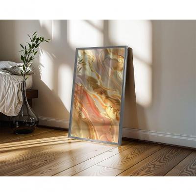 Quadro Decorativo Gold 04 Retangular 50X70CM com Moldura Caixa Preto