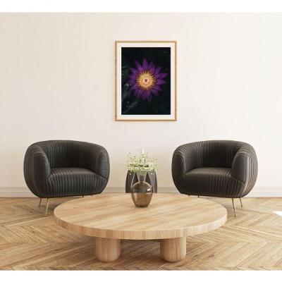 Quadro Decorativo Elegância Sombria Floral Retangular 30 X 40 Preto para Decoração de Ambientes
