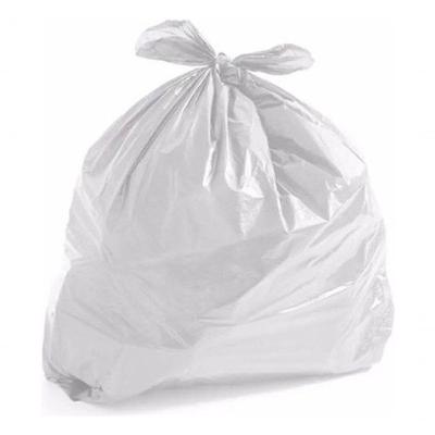 Kit Saco de Lixo 40 Litros Reforçado Branco em Plástico de Alta Densidade 100 Unidades Higipack