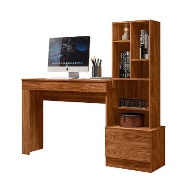 Mesa Escrivaninha Retangular Lion Moderno 2 Gavetas 149cm Mel para Quarto Ou Home Office
