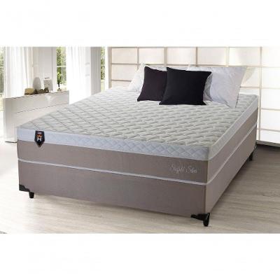 Cama Box Casal Sheffield Molas Ensacadas Bege King House