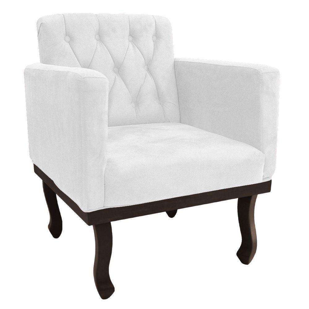 Kit Diva Recamier Diana 160Cm Lado Esquerdo E 01 Poltrona Classic Corano - Doce Sonho Móveis Branco - 4