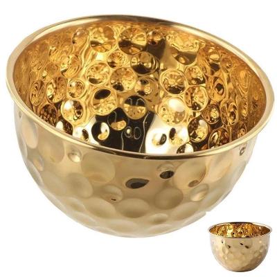 Tigela BSL3881-4 para Sobremesa em Inox Multiuso para Mesa Posta Dourado Braslu