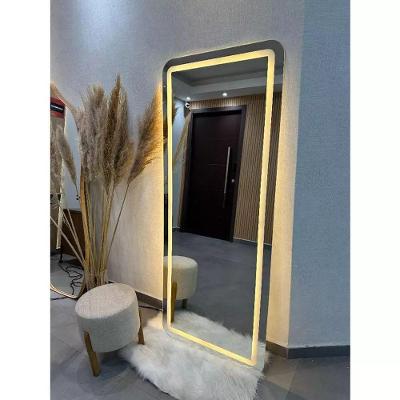 Espelho com LED Espelho Retangular Corpo Inteiro 170CM X 70CM Polido Jateado Quente
