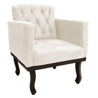 Kit Diva Recamier Diana 160Cm Lado Esquerdo E 01 Poltrona Classic Corano - Doce Sonho Móveis Bege