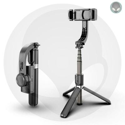 Estabilizador para Smartphone OEM Gimbal L08 para Fotos e Vídeos com Tripé Bluetooth Alumínio Preto