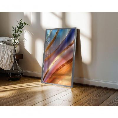 Quadro Decorativo Gold 20 Retangular 50 X 70 com Vidro Preto