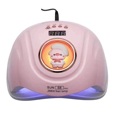 Cabine de Unha Sun S8 Pro 268W Led Uv Bivolt para Esmalte em Gel Rosa OEM