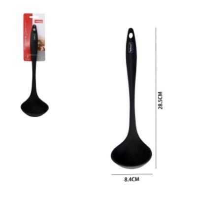 Concha de Silicone - Preta para Sopas e Caldos Material Flexível Cozinha Preto