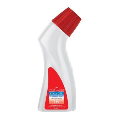 Cola em Gel Faber-Castell Frasco Ergonômico 63g Atóxica Lavável com Bico Especial 1 Unidade