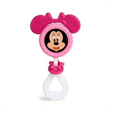 Chocalho E Mordedor Minnie Disney Rosa Bebê Meninas Elka Ros Rosa