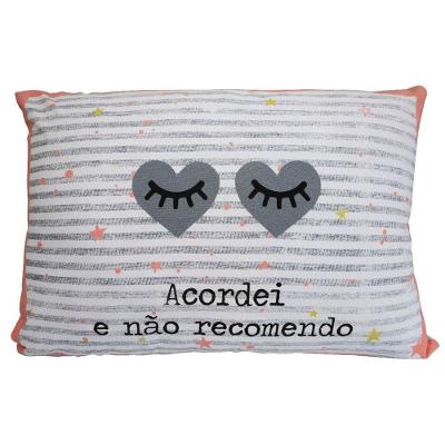 Fronha Acordei Malha 100% Algodão 48CMx68CM 01 Peça Branco Portallar