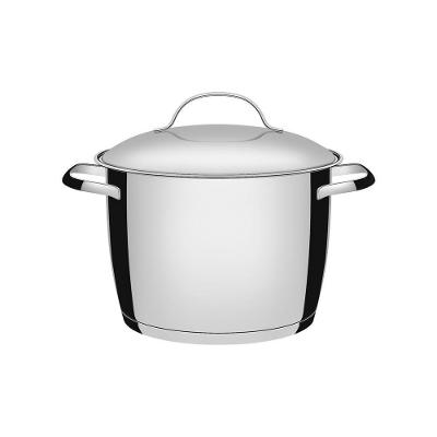 Caldeirão Allegra em Aço Inox Inox 7,5L 24CM para Uso Doméstico