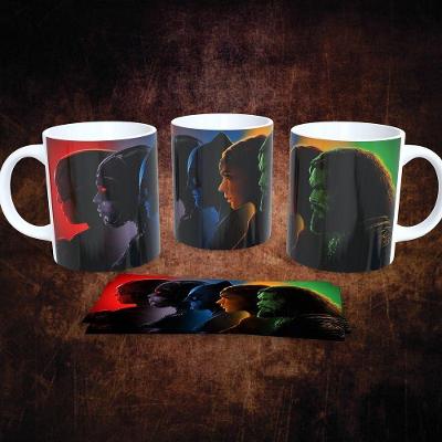 Caneca de Porcelana DC Comics Estampa 15 325ML com Estampa Temática Preto Outras Marcas