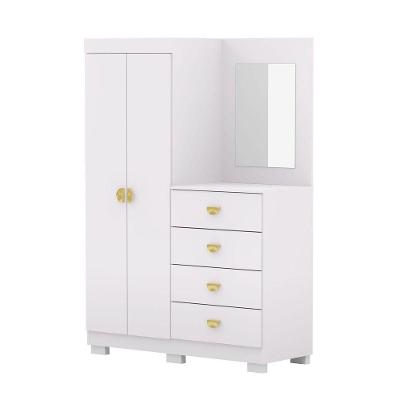 Cômoda Guarda Roupa Aurum 4 Gavetas com Corrediças Telescópicas Branco
