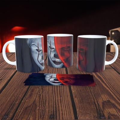 Caneca de Porcelana 325ml It a Coisa para Bebidas com Estampa de Filmes em Material Branco para Uso