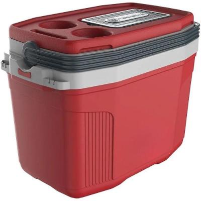 Caixa Térmica 20L com Sistema Airflow para 26 Latas e Tampa com Porta-copos Verde LF Presentes