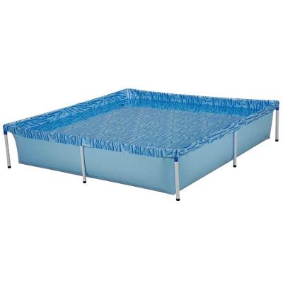 Piscina Rentangular Mor 1.500 Litros em Formato Retangular Azul