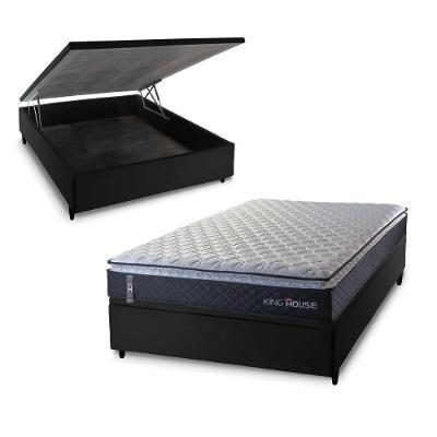 Cama Box Baú Casal 138x188 Dakota Espuma D33 King House