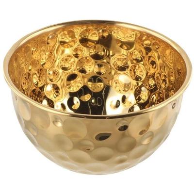 Tigela BSL3881-3 para Servir em Inox Multiuso para Mesa Dourado Braslu