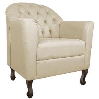 Kit Diva Recamier Diana 160Cm Lado Esquerdo E 02 Poltronas Julia Suede - Doce Sonho Móveis Bege